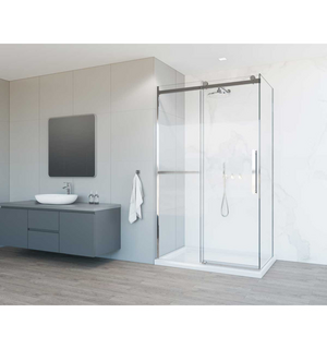 Душевой уголок Como Soft  110х80, хром, стекло прозрачное VSR-1CS8011CL Vincea