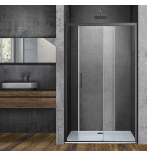 Душевая дверь Soft  120, вороненая сталь, стекло прозрачное VDS-3SO120CLGM Vincea