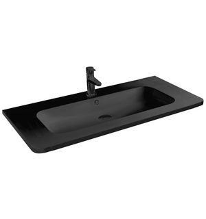 Раковина из искусственного камня  черный VCB-1RA100B Vincea