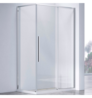 Душевой уголок Slim-N  140х80, хром, стекло прозрачное VSR-4SN8014CL Vincea