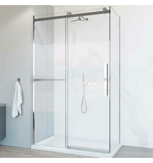 Душевой уголок Como Soft  130х80, хром, стекло прозрачное VSR-1CS8013CL Vincea