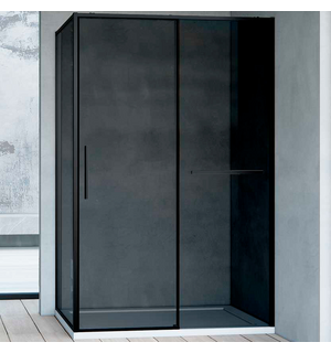 Душевой уголок Slim Soft  120х90, черный, стекло тонированное VSR-1SS9012CGB Vincea
