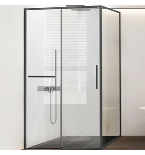 Душевой уголок Slim Soft  150х90, вороненая сталь, стекло прозрачное VSR-1SS9015CLGM Vincea