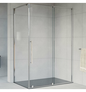 Душевой уголок Arno 150х80, хром, стекло прозрачное VSR-1A8015CL  Vincea