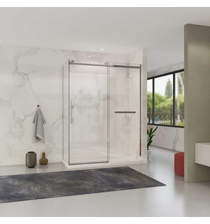 Душевой уголок Como Soft  150х100, хром, стекло прозрачное VSR-1CS1015CL Vincea