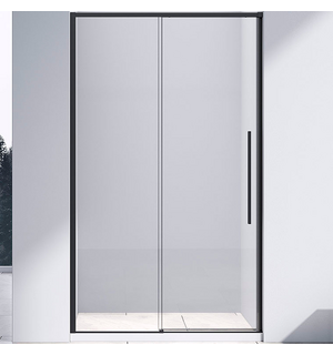 Душевая дверь Slim-N  130, черный, стекло прозрачное VDS-4SN130CLB Vincea