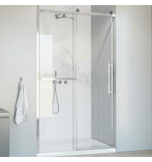 Душевая дверь Como Soft 130, хром, стекло прозрачное VDS-1CS130CL  Vincea