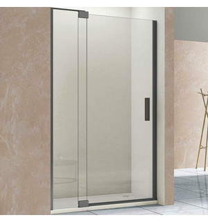 Душевая дверь Extra 90/100, вороненая сталь, стекло прозрачное VDP-1E9010CLGM  Vincea