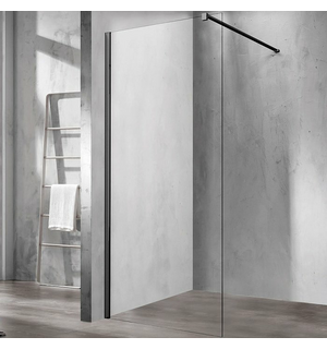 Душевая перегородка Walk-In  70х200, черный, стекло прозрачное VSW-1H70CLB Vincea