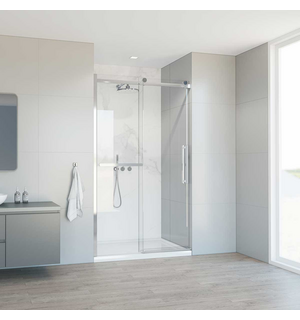 Душевая дверь Como Soft 110, хром, стекло прозрачное VDS-1CS110CL Vincea