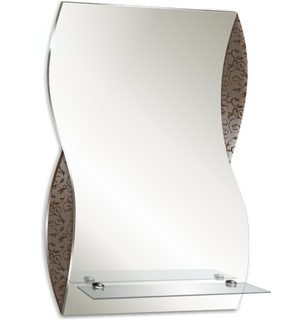 Зеркало Опал 39.5х60 с полкой  ФР-00002369 Loranto