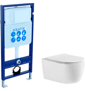 Унитаз с инсталляцией SET AQUATEK ЕВРОПА cm Aquatek