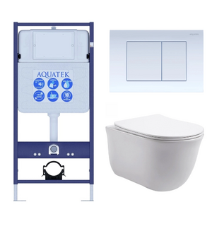 Унитаз с инсталляцией SET КЛАССИК-009 4в1 AQUATEK