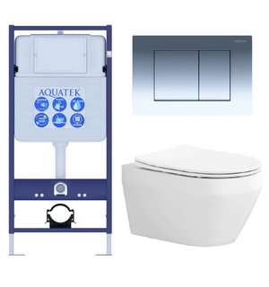Унитаз с инсталляцией SET 4в1 ЛЕЯ-010 AQUATEK