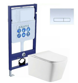 Унитаз с инсталляцией SET ЛИБРА N KDI21 AQUATEK