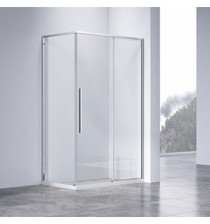 Душевой уголок Slim-N  110х80, хром, стекло прозрачное VSR-4SN8011CL Vincea