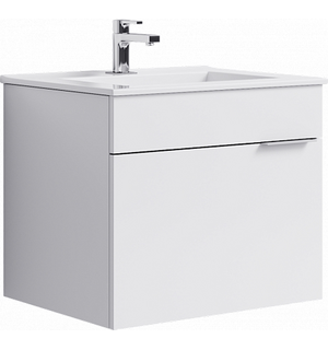 Комплект мебели подвесной BRIG 70 (тумба + раковина Quadro 75) белый Br.01.07/1/W AQWELLA
