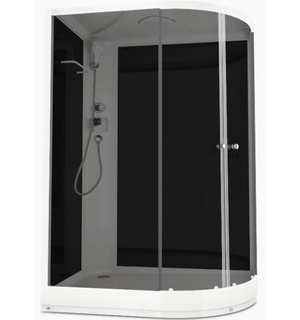 Душевая кабина Delight Slim 128 L низкий поддон DS01DS128LLBT00 Domani