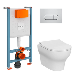 Унитаз с инсталляцией Zentrum Round 9879B003-7200 VitrA