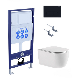 Унитаз с инсталляцией SET AQUATEK ЕВРОПА cmp017 Aquatek