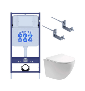 Унитаз с инсталляцией SET AQUATEK ЕВРОПА T-17-KKI2