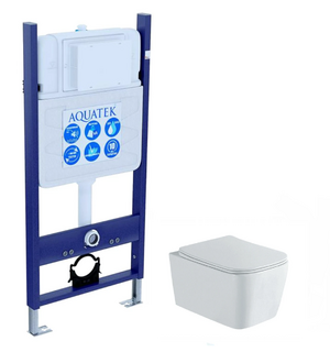 Унитаз с инсталляцией SET AQUATEK ЛИБРА N-14 cm