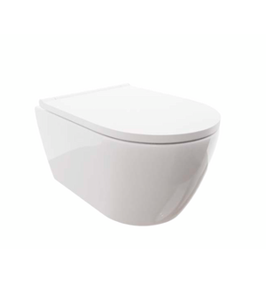 Унитаз подвесной безободковый Поларис AQ0700-00 с сиденьем микролифт Aquatek