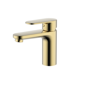 Смеситель для раковины Ника AQ1810BG шлифованное золото Aquatek