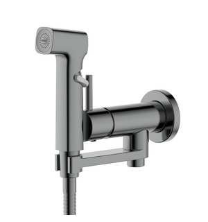 Встраиваемый гигиенический комплект Ника AQ1819BGM оружейная сталь Aquatek