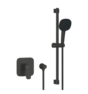 Душевая система Cubeo 1053352430 черная матовая Grohe