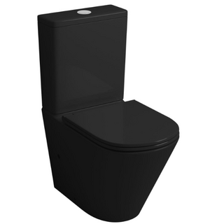 Унитаз-компакт безободковый  с сиденьем микролифт GR-4450BMSQ Grossman