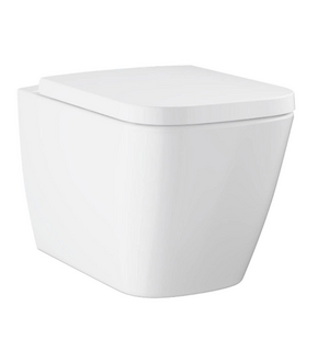 Унитаз подвесной безободковый с сиденьем микролифт BauEdge Ceramic 106740SH00 Grohe