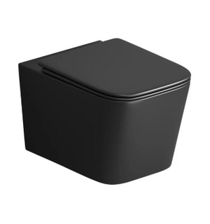 Унитаз подвесной безободковый  с сиденьем микролифт GR-4404BMSQ Grossman