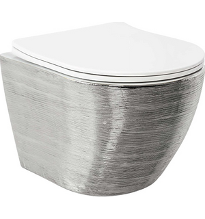 Унитаз подвесной безободковый  с сиденьем микролифт  GR-4455SWS Grossman