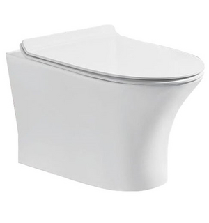 Унитаз подвесной безободковый  с сиденьем микролифт GR-4444 Grossman