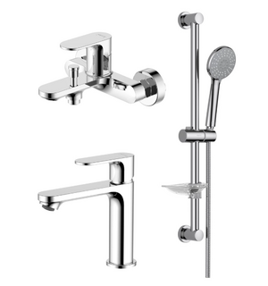 Комплект смесителей Альфа AQ1930CR Aquatek