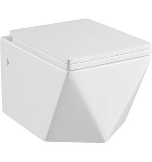 Унитаз подвесной Cristal  с сиденьем микролифт GR-4481 Grossman