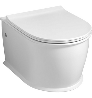 Унитаз подвесной безободковый Retro  с сиденьем микролифт GR-4482MS Grossman