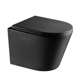 Унитаз подвесной безободковый  с сиденьем микролифт GR-4478BMSQ Grossman