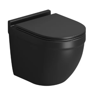 Унитаз подвесной безободковый  с сиденьем микролифт GR-4483BMSQ Grossman