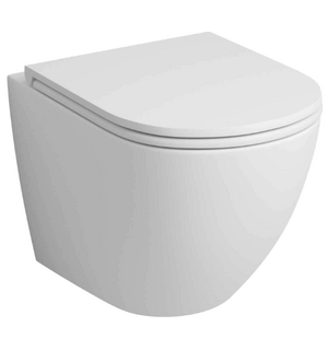 Унитаз подвесной безободковый  с сиденьем микролифт GR-4455MSQ Grossman