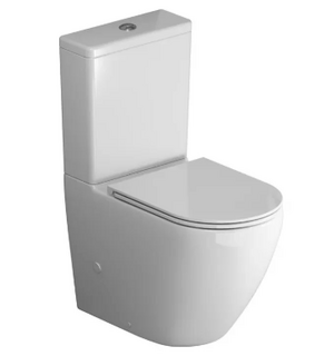 Унитаз-компакт безободковый  с сиденьем микролифт GR-4407SQ Grossman