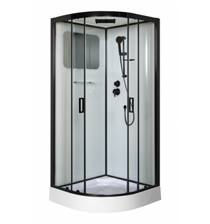 Душевая кабина Premium NG-6902-01GQ BLACK 100х100х210