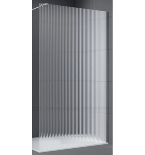 Душевая перегородка 140 см профиль оружейная сталь, стекло рифленое AQ.WI.140.2GM Aquatek