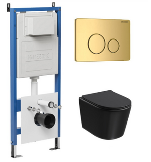 Унитаз с инсталляцией 97.4477BMSQ.05.30M GR-4477BMSQ Grossman