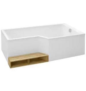J.Delafon E6D003-00 ступенька BAIN-DOUCHE NEO (деревянная)