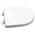 Сиденье King Palace Microlift CZR-163-M-S-Cr белая фурнитура хром