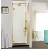 Распашная дверь 900*2000 профиль зол, ное 8 мм. с покрытием Easy clean AZ-NBB6211 AZARIO
