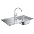 Набор K200: мойка нерж. Sink 45-S 860*500 мм 31552SD0, + смеситель для мойки BauEdge 31367000, 31562