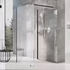Душевая стенка ST Walk-In Corner 1100 x 800 x 2000 черный + транспарент GW1CD4300Z1 Ravak